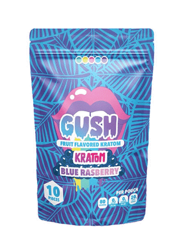 Gush Fruit Flavored Kratom Extract Gummies 200mg